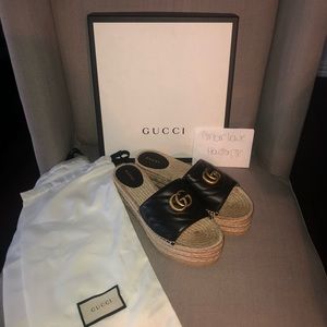 Gucci Espadrille Slides